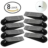 Door Stopper 8 pack Doorstop Wedge For Home And Office Flexible Non Scratching Door Stop Wedges Multi Surface Open Door Holder
