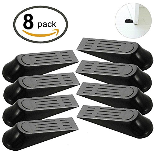 Door Stopper 8 pack Doorstop Wedge For Home And Office Flexible Non Scratching Door Stop Wedges Multi Surface Open Door Holder
