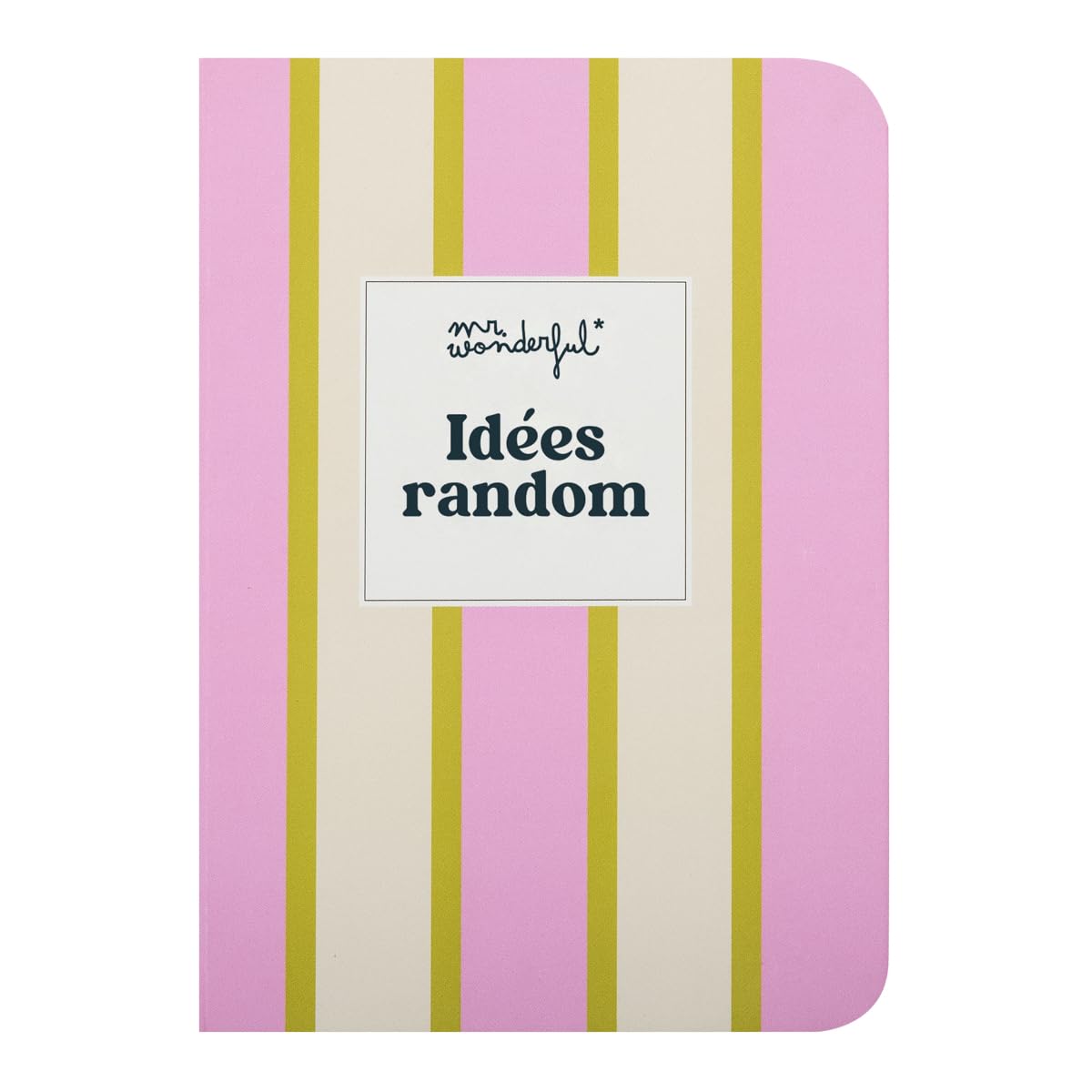 Mr. Wonderful - A6 notebook - Ideas random - A6 notebook with corduroy covered exterior