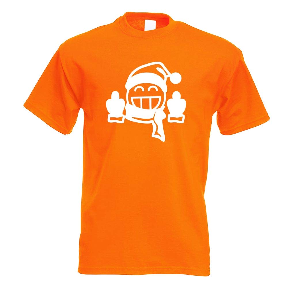 Kiwistar T-Shirt Uomo Con Stampa Ironica Müllmann Tonne Evolution - Arancione - Taglia L - 2
