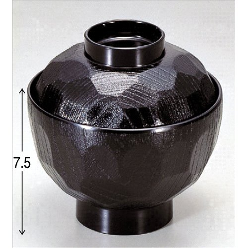 Plato negro 10.8 cm x 11 cm de resina termoconformada miniatura 1