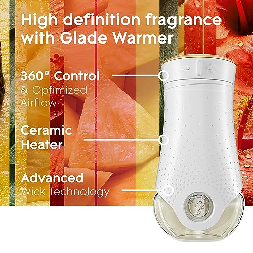 Glade-PlugIns-Refills-Air-Freshener-Starter-Kit-Scented-Oil-for-Home-and-Bathroom-Hawaiian-Breeze-067-Fl-Oz-1-Warmer-1-Refill