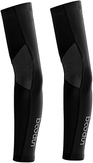 Toddmomy 2 Peças Mangas De Braço Pretas Mangas De Proteção De Unissex Mangas De Ciclismo Esportes Futebol Masculino E Feminino Mangas De Proteção De Braço Mangas De Bloco UV Mangas