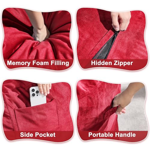 Image of Hobestluk Adults Bean Bag Chair 4FT Big BeanBag Chair Extra Large Oversized