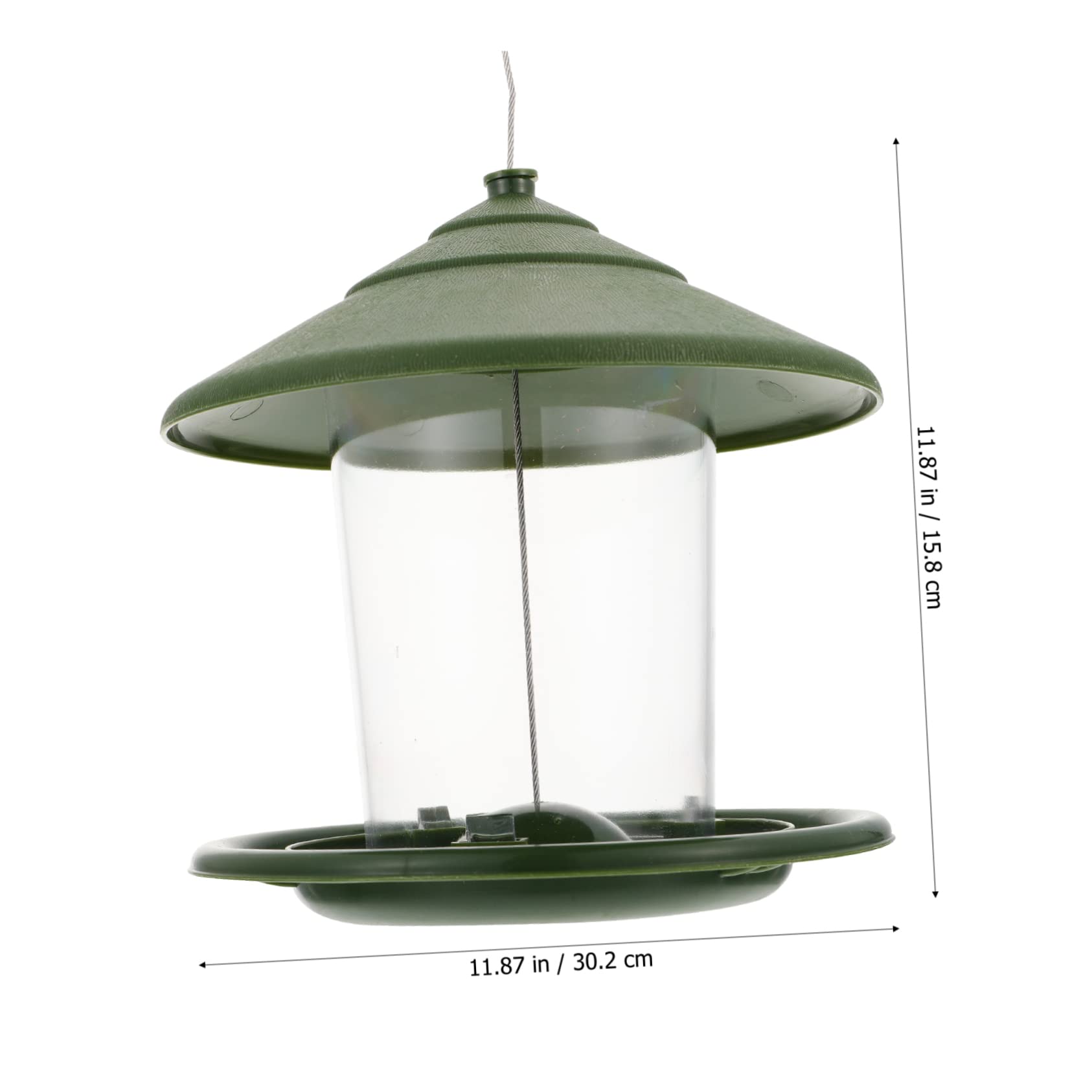BESPORTBLE 2pezzi Mangiatoia Per Uccelli Da Appendere Dispenser Di Cibo Per Uccelli Da Giardino e Pulire Design Semplice e Pratico Per Uso Esterno