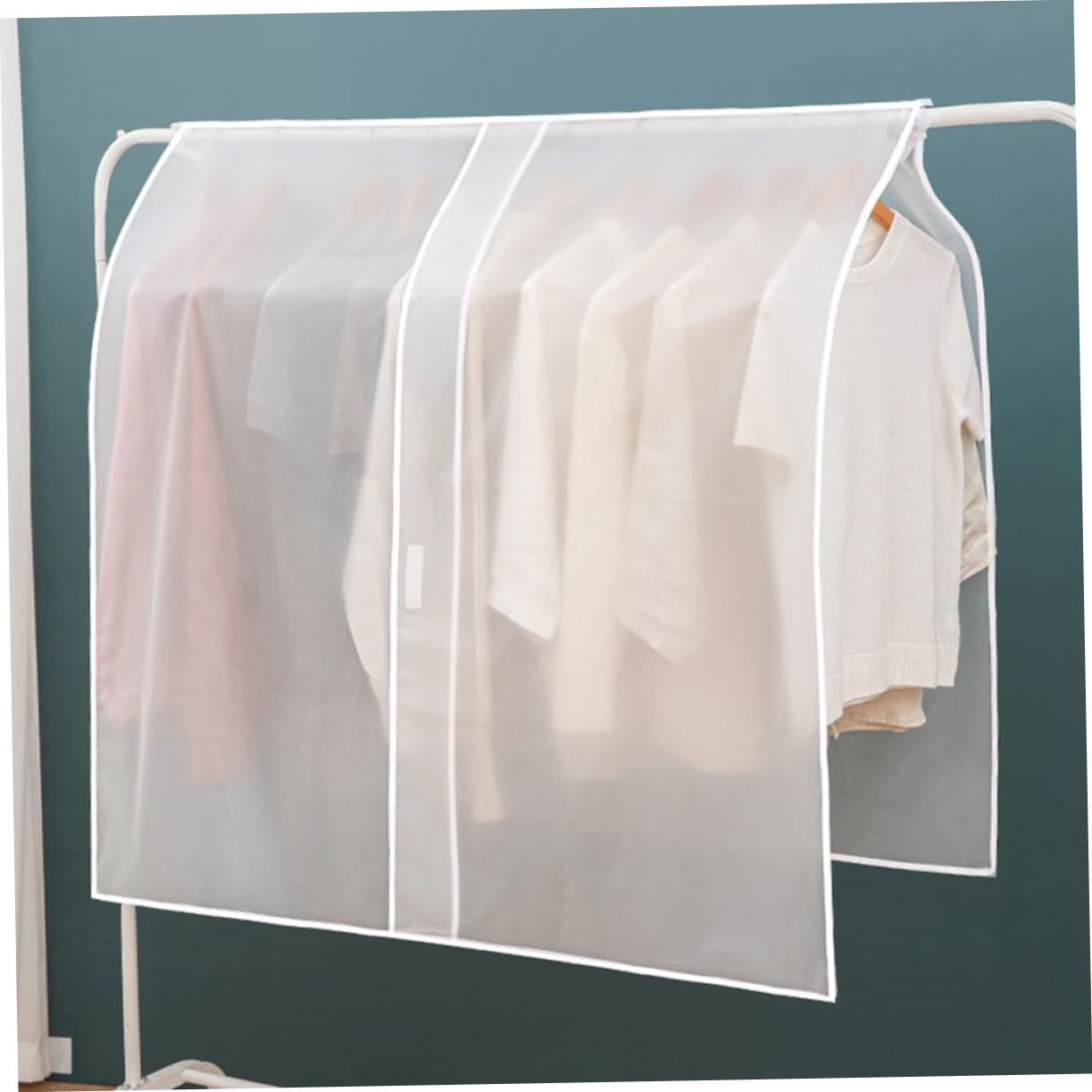 2pezzi Copertura Per Appendiabiti Protezione Antipolvere Per Abbigliamento Facile Installazione Per e Stend e