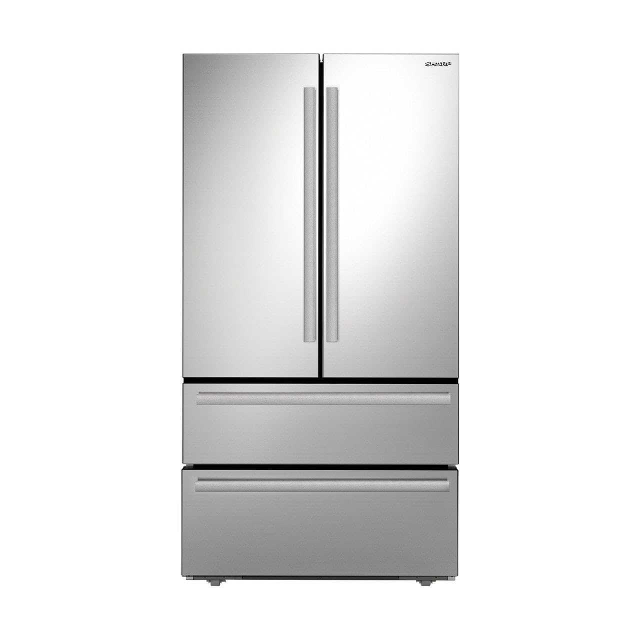 36 in. 22.5 cu ft Counter-Depth French Door Refrigerator In Stainless Steel - View 1 | Fridge.com
