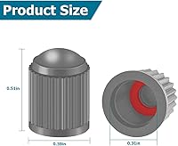 Vista 2 de 30 tapas de válvula de neumático, tapas de aire de plástico a prueba de polvo para neumáticos de automóvil, cubiertas herméticas de vástago