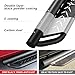 COMNOVA Running Boards Compatible with 2019-2026 Dodge Ram 1500 Crew Cab (Excl. Ram 2500/3500/Classic). Bolt-on Nerf Bar Step Bars, Black Heavy-Duty Steel Two Stairs Design Side Steps.