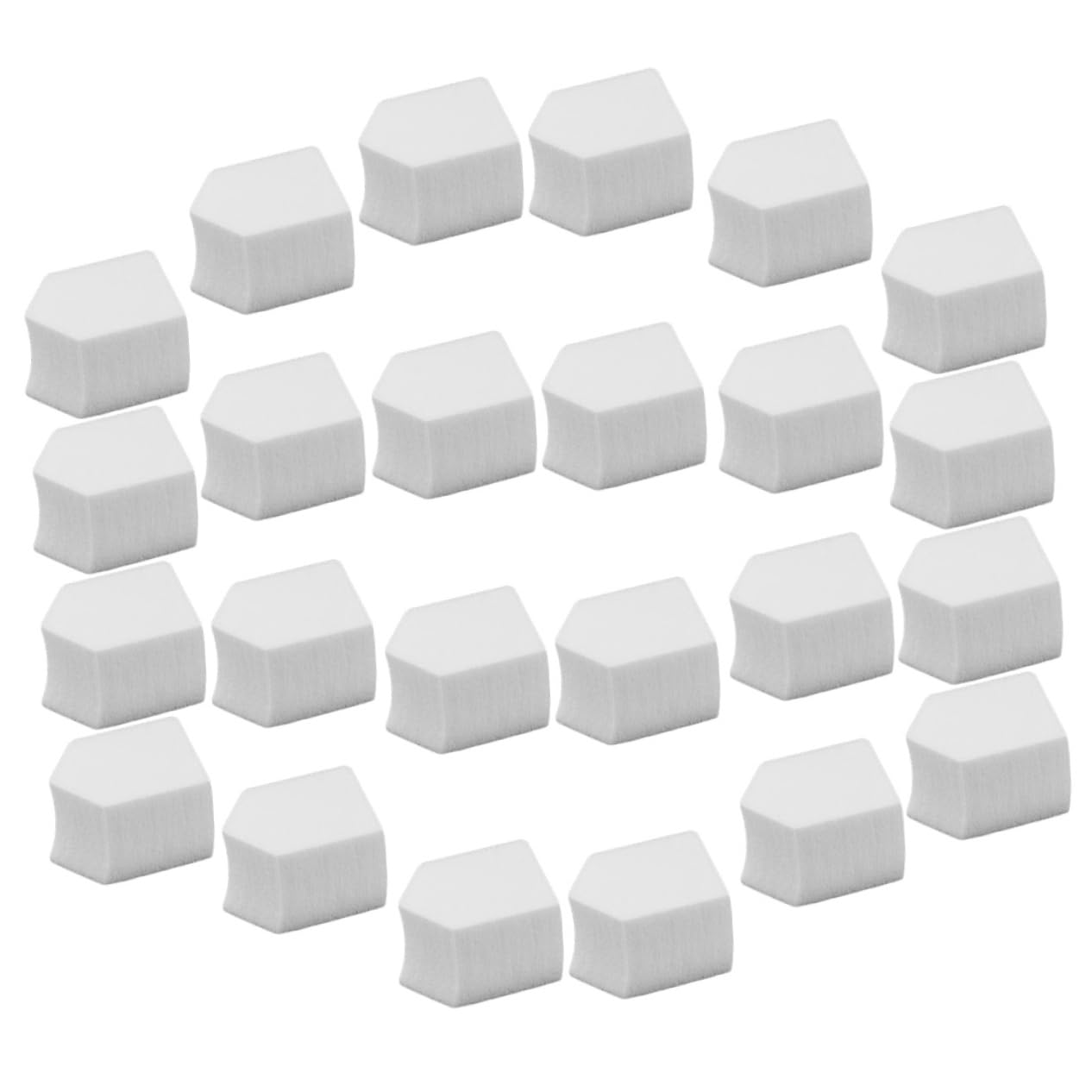 12 Weiche Farbverlaufsschwämme Für Nageldesign – Ideal Für Ombré- Und Verlaufstechniken, Weiß, 2,5 X 5 Cm