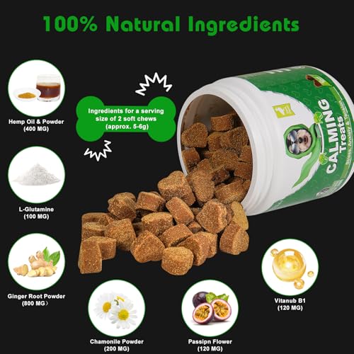 Bailey & buddies Calming Dog Treats - 100% Natural Soft Chews Reduce Stress, Fear, Barking, Aggression. Soothes Anxiety for All Breeds & Adult Ages for Small, Medium & Large Dogs - Image 5