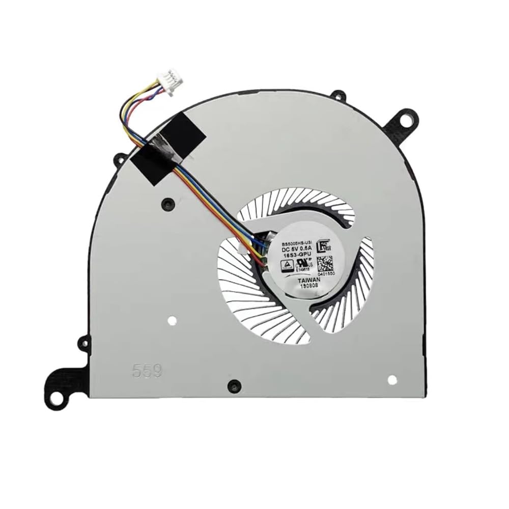 Laptop Cooling Fan Compatible with MSI Prestige 15 A10SC A12UD MS-16S8 Quiet Cooler Fan BS5005HS-U3J BS5005HS-U3I (GPU fan)