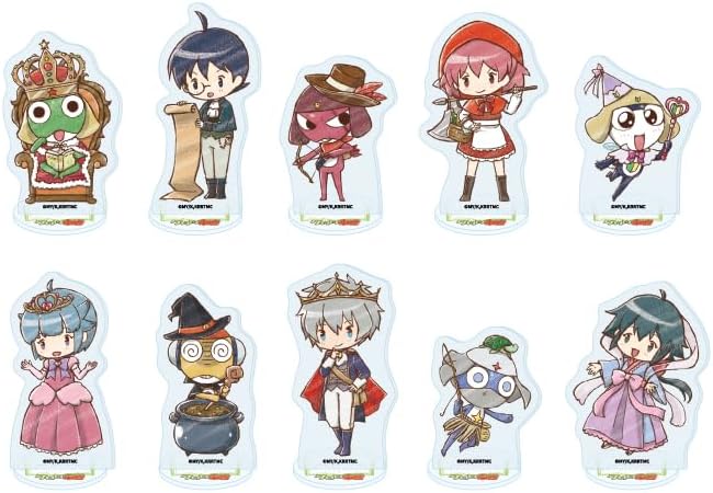 Keroro Gunso 02 Fairytale Version, Graphart Illustration, Acrylic Petite Stand, Complete Set, Box of 10