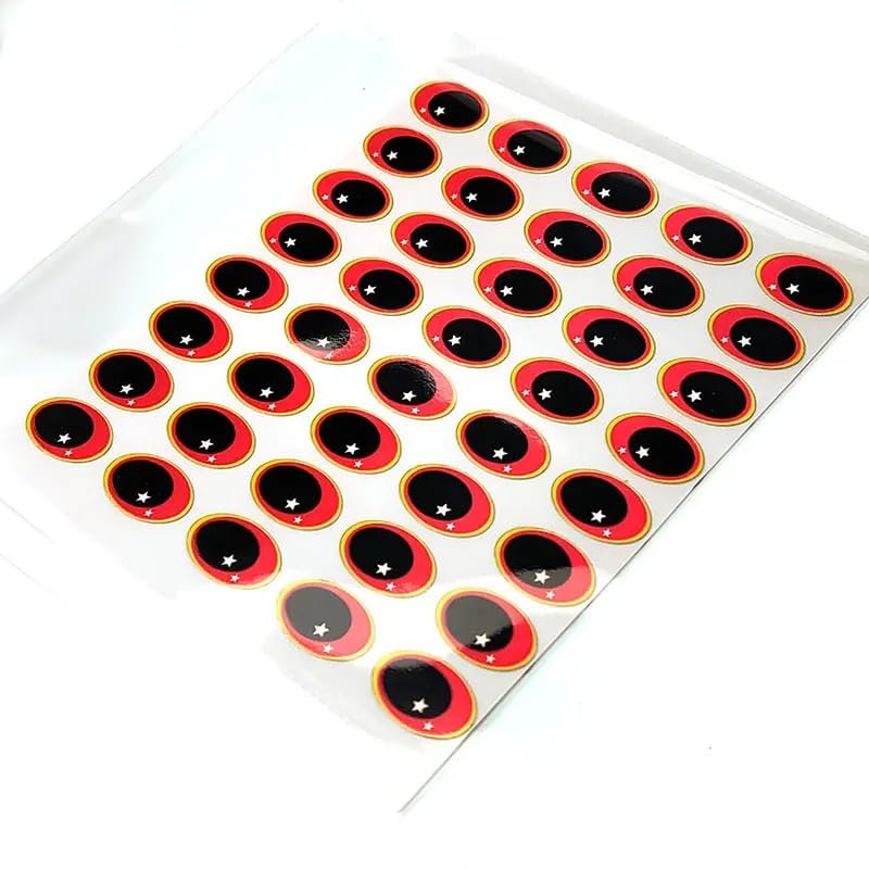 240 piezas ojos para señuelos de pesca marina 7.5/9mm miniatura 6