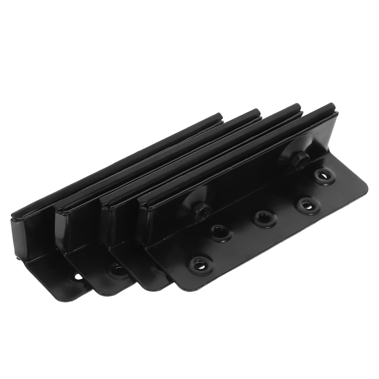 Garneck 1 Set Cerniera del Letto giroletto Regolabile staffe testiera Regolabili sponde del Staffa di Legno a testiera Hardware a Castello a Castello Ferro da Stiro Black