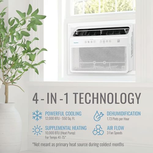 Keystone KSTAW08INV-HC 8,000 Btu Window Inverter Air Conditioner With Supplemental Heat, 115V, Ac For Apartment And Medium Rooms Up To 350-Sq. Ft., Quiet, High Efficiency, Energy Star Window Ac Unit thumb #9