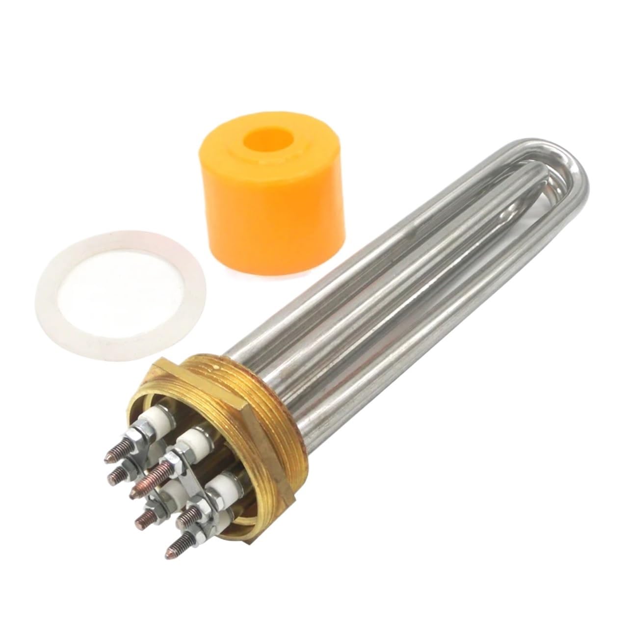 Termostato tubolare per scaldabagno elettrico 201SS da 220 V/380 V, DN50 (58 mm), filettatura in rame (380 V, 9KW300L DN50 201SS)