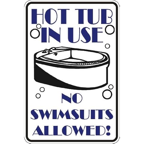 StickerPirate Hot Tub Sign Cover