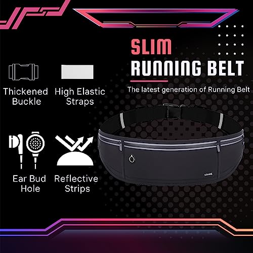 Ushake Slim Running Belt, Workout Fanny Pack For Men Women,Exercise Waist Pack For Apple Iphone Holder thumb #2