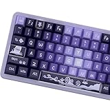 LUSKINNO PBT Keycaps, 138 Keys Witch Spooky Halloween Theme Cherry Profile Keycaps Dye-Sublimation, Custom Keyboard Keycaps Set for 61/64/68/84/87/100/104/108 MX Mechanical Keyboard