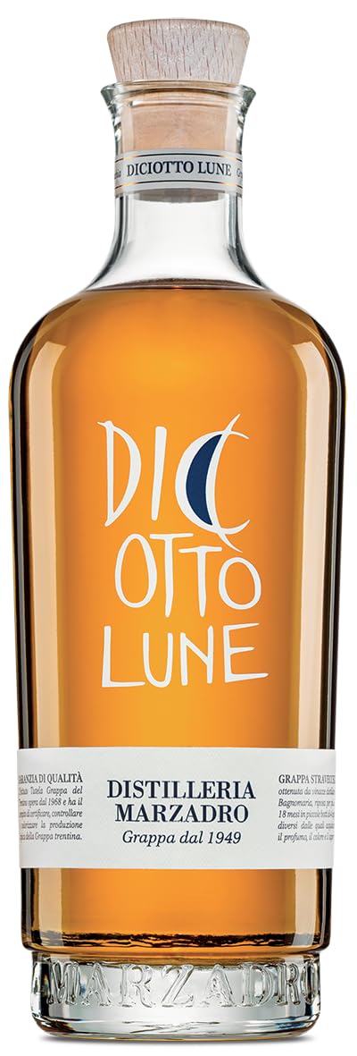 Marzadro DiCiotto Lune Grappa in edler Geschenkverpackung (1 x 0,7l)