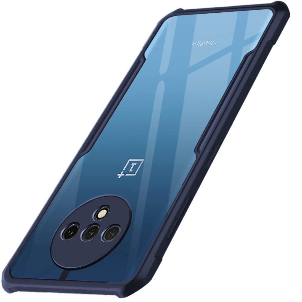TheGiftKart Polycarbonate Thermoplastic Polyurethane Shockproof Crystal Clear Back Cover Case for OnePlus 7T|360 Degree Protection|Protective Design|Transparent Back Cover Case (PC,TPU|Blue Bumper) (B0BB2LKHZV) Amazon Price History, Amazon Price Tracker