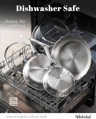 Image of Titanium Pans for Cooking, 8 /10 /12 Inch Non-Toxic Frying Pan with Lid