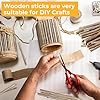 TKOnline 300Pcs Craft Sticks, 10cm 0.1-0.2 Inch in Diameter Wood Log Sticks Twigs Crafts for DIY Crafts Photo Props, Wood Crafts, Festival Decoration, Landscaping #4