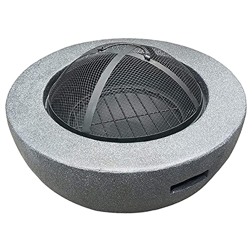 RUHEN Fogones para Exteriores, Cuencos de óxido de magnesio para Calentar y Asar en el jardín, brasero y Estufa de Patio.