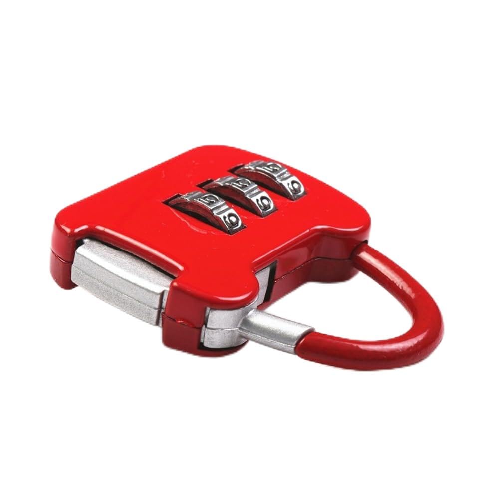 Gnyvzxplq A4 Suitcase Locks, Multicolor 3-Dial Combination Padlock For Luggage(A4)