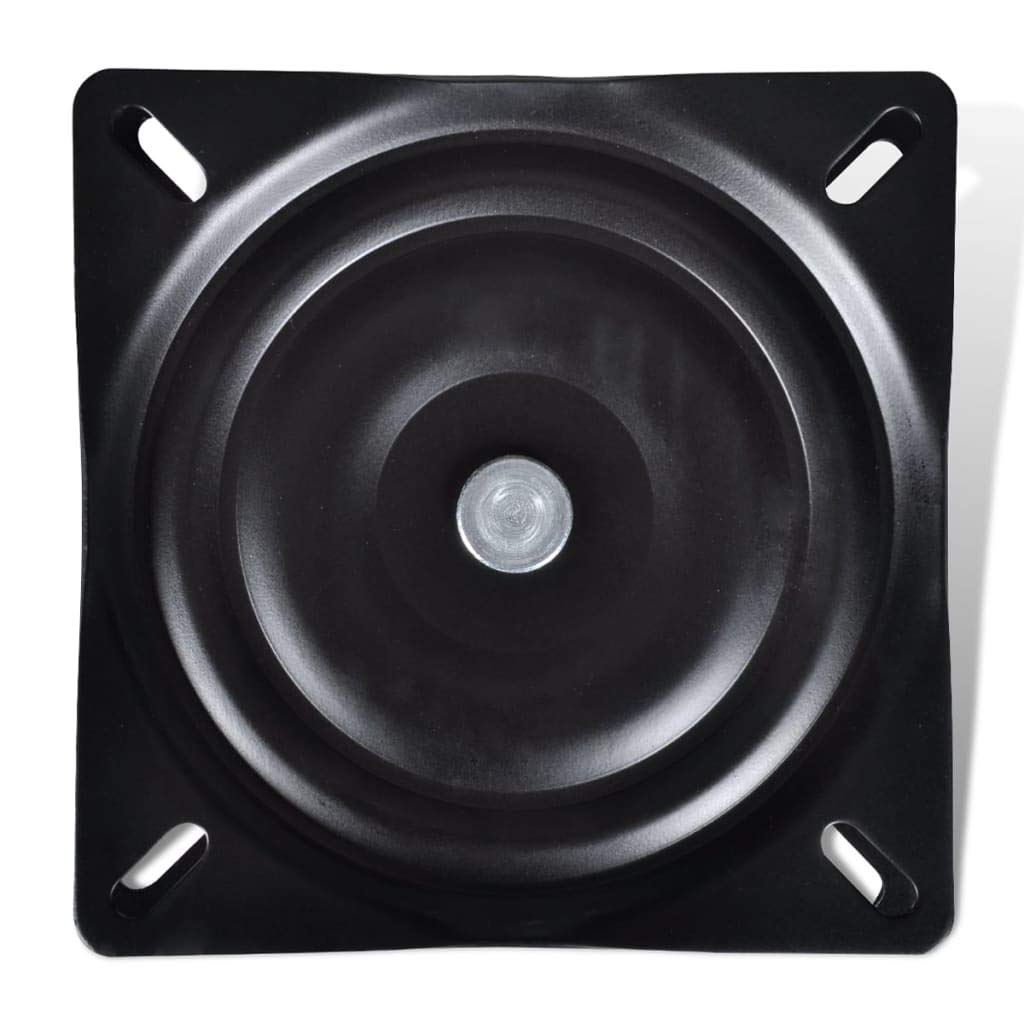 Bootssitz-Drehplatten 2 Stück Standard 160x160x2,5 mm aus pulverbeschichtetem Stahl für Segelboote Yacht Jolle Katamaran, langlebige Ausrüstung für Wasser- und Segelsport