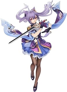 Keqing Figurine Modèle - 24 cm Anime Figure Sculpture de Jeu Dessin Animé Action Figure Faite à la Main à Collectionner Cadeaux du Nouvel An