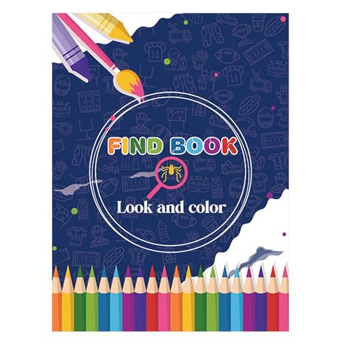 Libro para colorear dibujos animados interactivo con actividades de entretenimiento creativo