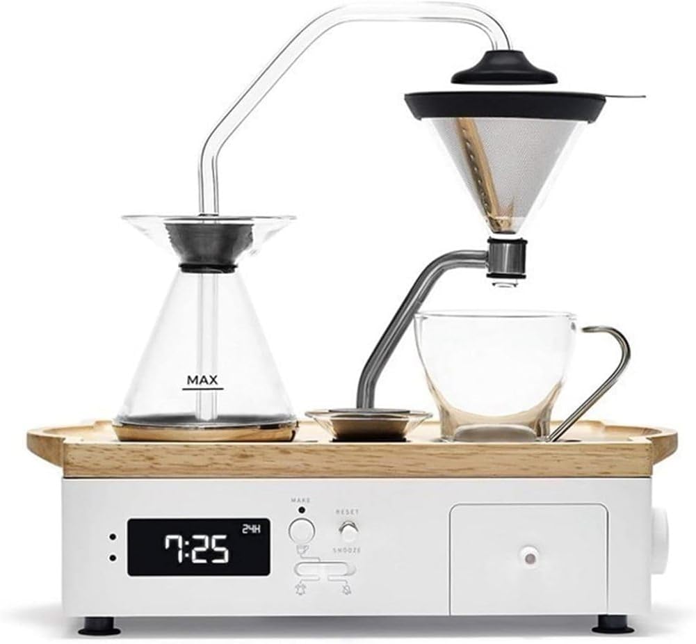 Coffee Alarm Clock Coffee Machine, Coffee and Tea Alarm Clock, Drip Coffee Pot, Timer Alarm Clock, Brewed in Advance Delay