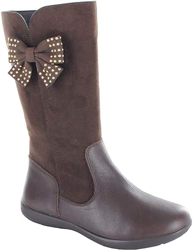 COQUETA Botas para Niña con Moño en Color Café Fabricados en Combinación  Sintético y Piel : Amazon.com.mx: Ropa, Zapatos y Accesorios