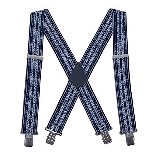 Image of AWAYTR Heavy Duty Suspenders for Men - 2 inch Wide X-Back Elastic Work Braces