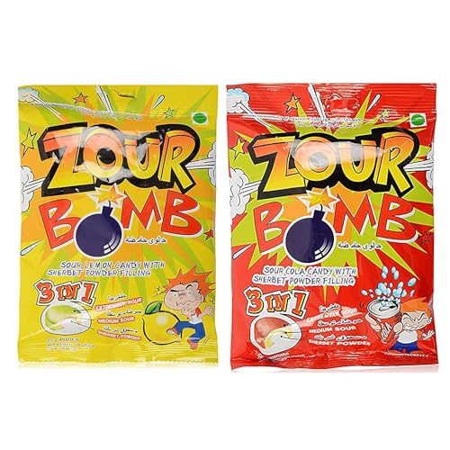 Image of Zour Bomb Cola and Lemon Flavoured Candy 110gm (Pack of 2)