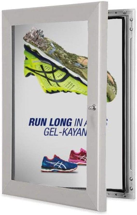 Weatherproof Lockable Poster Frame (Silver, A0)