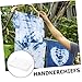 Veemoon Ladies Floral Cotton Handkerchiefs Artistic Tie Dye and Block Printing Unisex Design for Fashion Accessories Daily Use Special Events