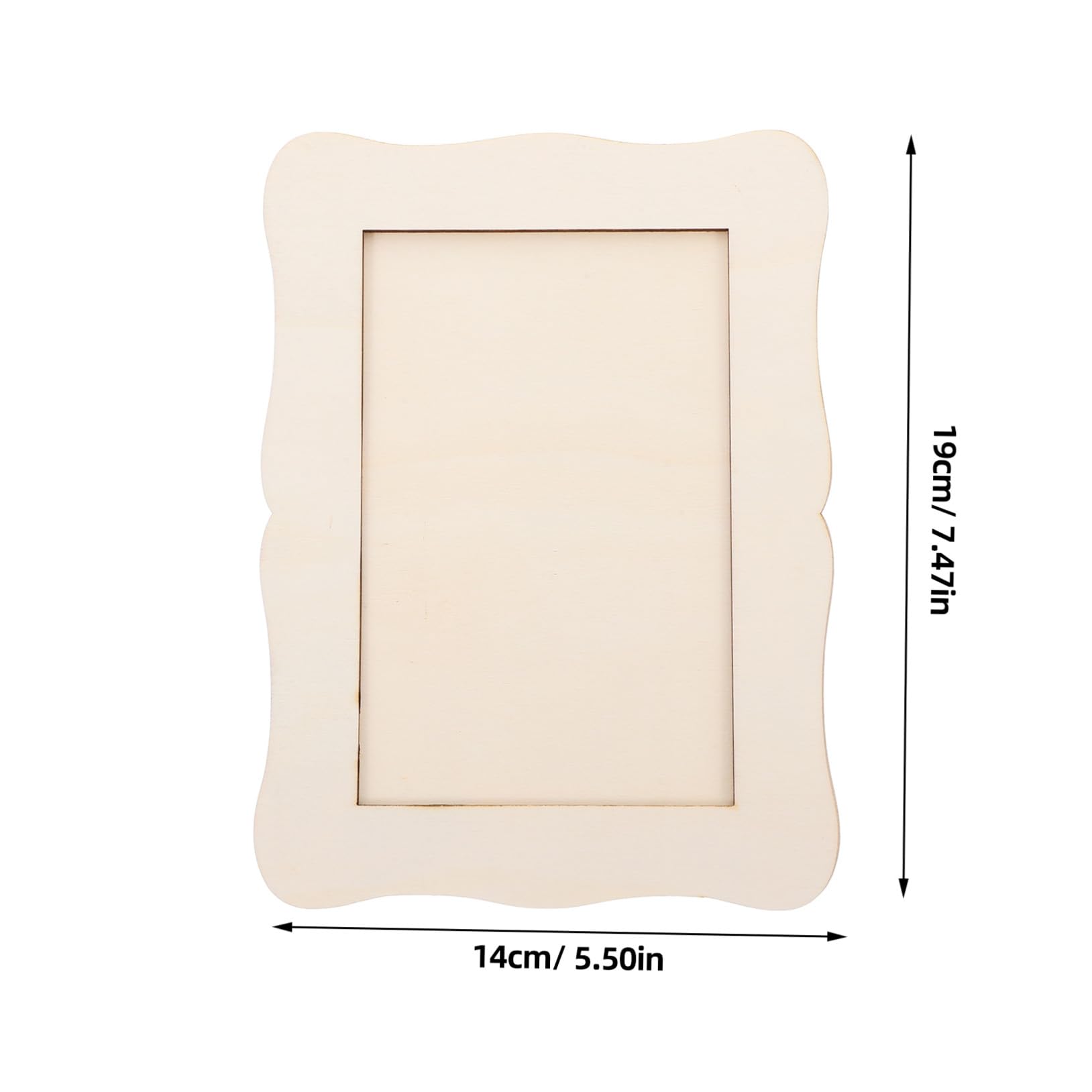 Set 15 Cornici in Legno Grezzo Fai da Te per Foto, Cornici D'epoca Verniciabili, Kit Artigianato Creativo per Decorazioni Casa e Regali Personalizzati