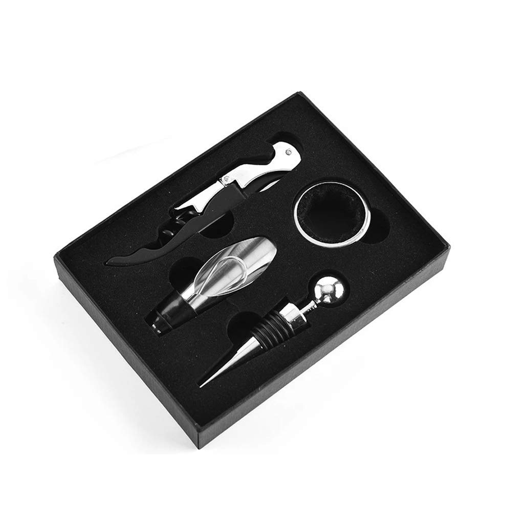 1 Set (4 Stück) Weinflaschenöffner mit Geschenkbox Edelstahl Weinkorken Schraubverschluss Öffner Küche Bar Zubehör Werkzeug