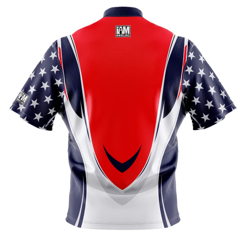Logo Infusion Dye-Sublimated Bowling Jersey (Sash Collar) - I AM Bowling Fun Design 2038-HM - Hammer - Halloween Skulls (4X-Large)