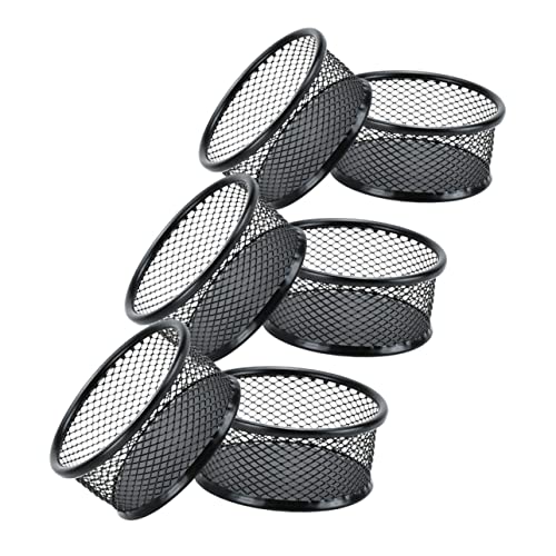 DOITOOL 6Pcs Mesh Binder Clip Holder Paperclip Organizer for Office for Storing Paper Clips Binder Clips Items Design