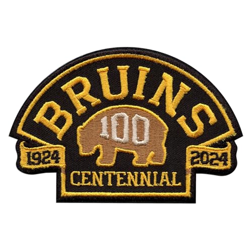 Boston Hockey 100th Anniversary Commemorative Embroidered Jersey Patch, Bronze