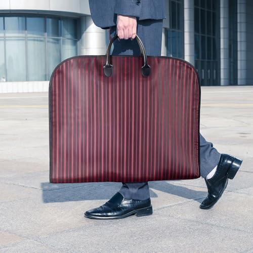 Custom Name Suit Travel Bags for Men Groomsmen Gifts Leather Handle Personalized Suit Bag Travel Mens Garment Bag Waterproof Oxford Cloth Suit Bags for Men Travel Bag for Suit Father of The Groom Gift4