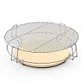 onlyfire Barbecue Cooking Grate System Grilling Accessory for Weber 22" Kettle Grill and Other Similar Size Kettle Grills