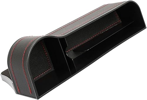 Miniatura 2 de SCITOO Organizador de espacio para asiento de automóvil, bolsillo lateral de la consola del asiento delantero con portavasos, organizador de asiento