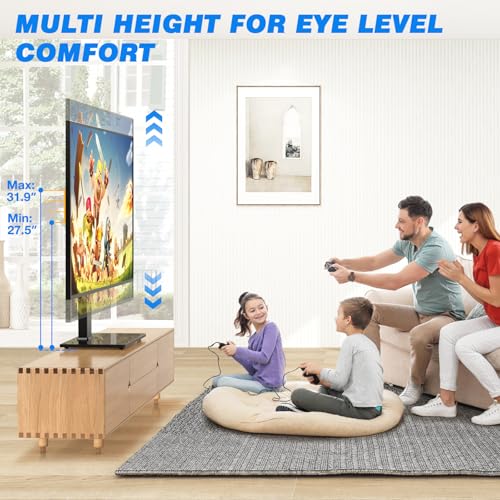 image for Rfiver Universal Swivel Table Top TV Stand for 37 to 65, 70 75 inch TV