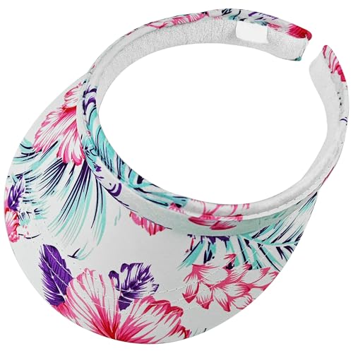 Image of Sun Visor Hats Women Wide Brim Adjustable Clip On Visors Beach Men Hat