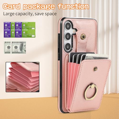 Coque Samsung Galaxy A35 5G cuir antichoc anneau béquille lanière A356U